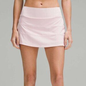 NWOT Lululemon Pace Rival Mid-Rise Skirt Flush Pink size 6